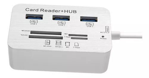 Hub Usb 3.0 Alta Velocidad 3 Puertos Multipuerto Y Lector Sd