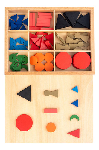Material Didáctico Montessori De Madera Para Preescolar
