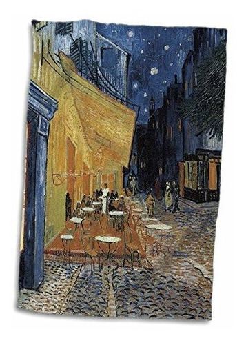 Terraza De Rosas 3d De Un Café De Noche De Vincent Van Gogh 