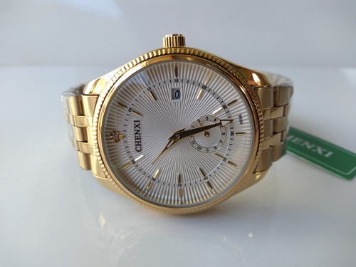 Relógio Masculino Original Dourado Casual A Pronta Entrega
