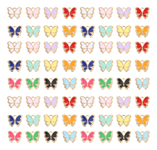 120 Colgantes De Llavero Diy Mini Colgantes De Mariposas