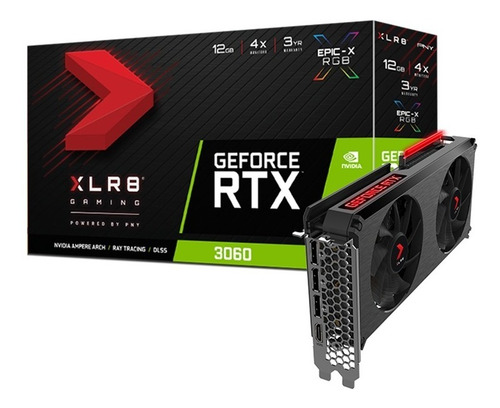 Imagen 3 de 10 de Placa De Video Pny Xlr8 Rtx 3060 12gb Revel Epic-x Rgb Oem