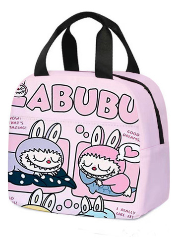 Lancheira Isolada Labubu Moe Fun Sacola Portátil