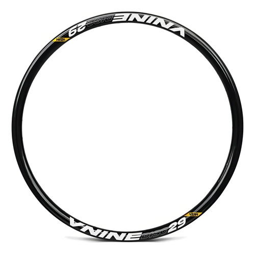 Aro Folha 29/36 Furos Freio A Disco Cicloturismo Vnine Vzan Cor Preto