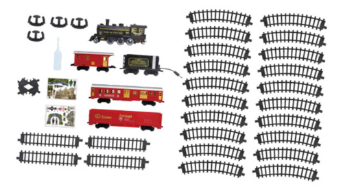Set De Tren Eléctrico, Divertido Juguete Para 4 Vagones
