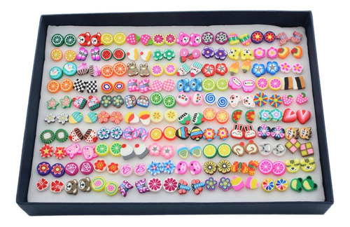 100 Pares De Pendientes Hipoalergénicos For Niñas