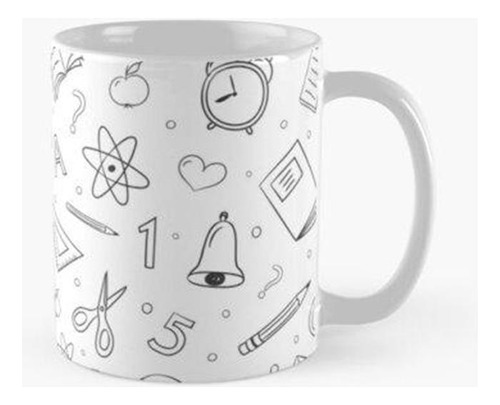 Taza Vibraciones Escolares Patrón Redacción Ciencia Matemáti