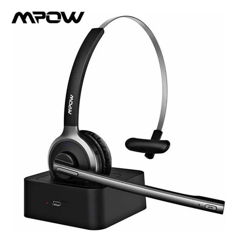 Headset Fone Bluetooh Conecta Com Até 2 Aparelhos Cor Preto