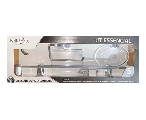 Kit 5 Peças Acessório Para Banheiro Essencial