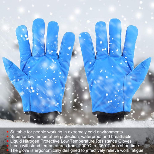 Guantes Criogénicos Evtscan Protectora De Nitrógeno Líquido