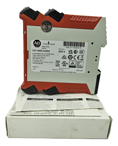 Allen Bradley 440r-d22r2 Relé Seguridad