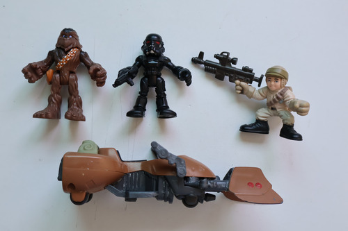 Star Wars Galactic Heroes Chewbacca Stormtrooper Rebel Speed (Usado)