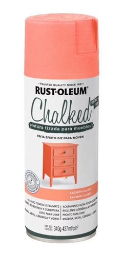 Pintura Tizada En Aerosol Chalked Rust Oleum Salmon 437ml