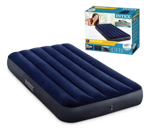 Colchon Intex 1 Plaza Inflable Clásico Resistente - El Rey