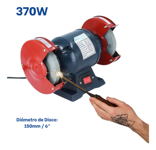 Esmeril De Banco 6 370w Makute Sist-150