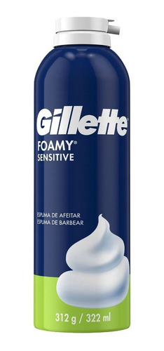 Espuma De Afeitar Gillette Foamy Sensitive 312gr