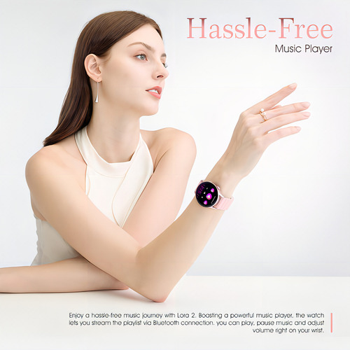 Smartwatch Kieslect Lora 2 Rosado 1.3 Con Llamadas 2 Correas