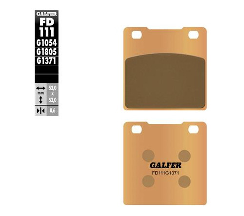 Pastillas De Freno Trasera Galfer Para Suzuki Gs 500