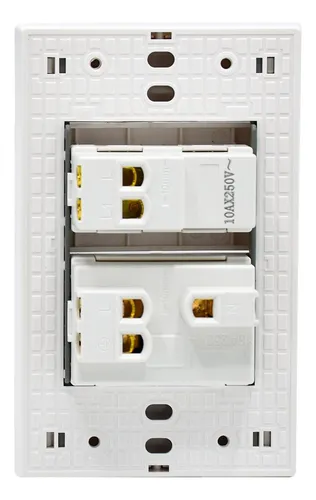 Toma P/t + Interruptor Sencillo Switch Iot Blanco