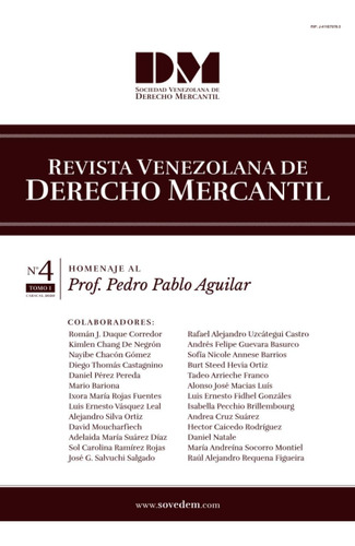 Libro: Revista Venezolana De Derecho Mercantil: Homenaje Al 