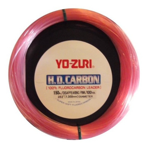 Yozuri Hd Carbono Desapareciendo Rosa 30 Metros Lider Fluoro