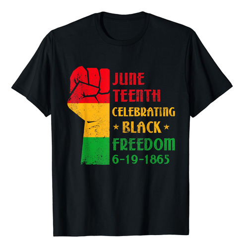 Juneteenth   Camiseta Para Hombre Y Mujer Con Texto En Ingl