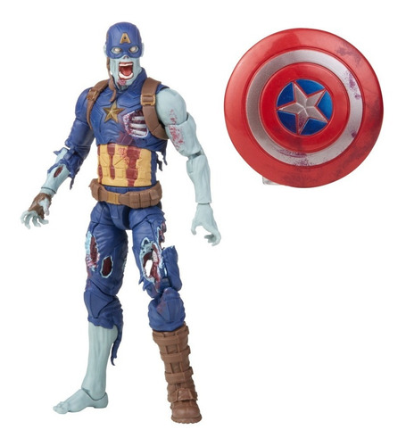 Imagem 1 de 8 de Zombie Captain America Marvel Legends 15cm F0330 Hasbro