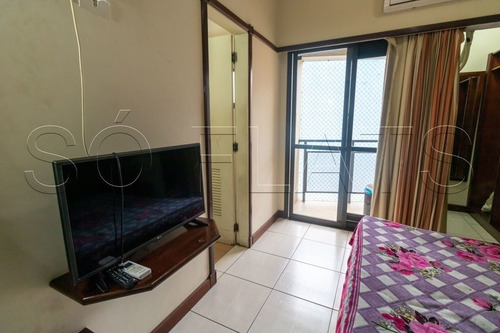 Imagem 5 de 15 de Flat No Centro A Venda Totalmente Mobiliado E Com Serviços. - Sf25498