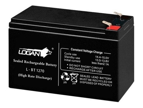 Batería 12v 7 Ah Pila Recargable Logan Cerco Eléctrico Ups