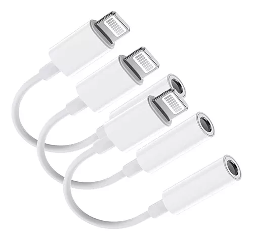 DESOFICON Adaptador Lightning a conector de auriculares de 0.138 in