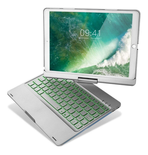 Capa 360° Teclado Retroiluminado iPad Air 2 New iPad 6 9.7''