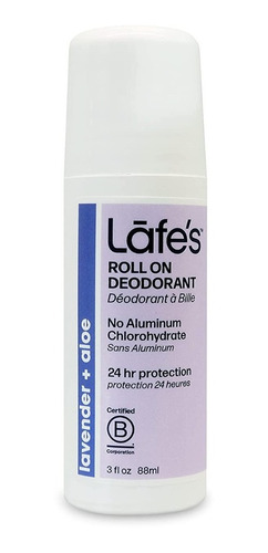 Imagem 1 de 1 de Desodorante Natural Roll-on Lavanda 88ml Lafes Sem Alumínio