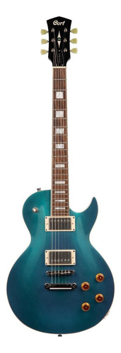 Guitarra Elétrica Cort Cr Series Cr200 De Mogno Inverted Blue Com Diapasão De Jatobá