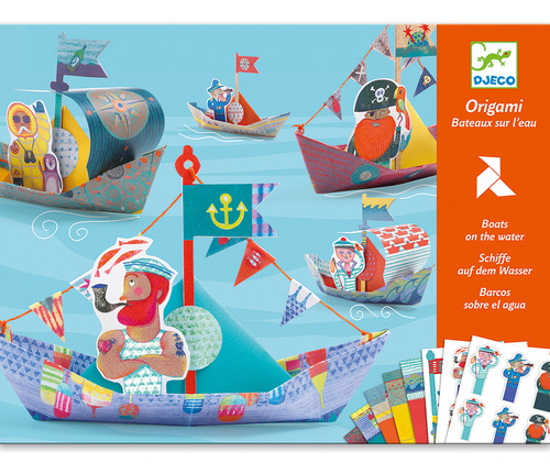 Origami 15 Barcos Resistentes Al Agua Nivel 3 Djeco +7 Años