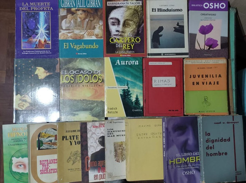 Lote X 22 Libros Nietzsche, Gibran, Wast, Gorki, Otros