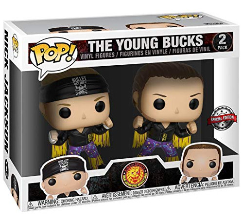 Funko Pop New Japanese Pro Wrestling, Paquete De 2 Unidades,