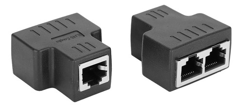 Yunseity 2pcs Adaptador De Cable Ethernet, 1 A 2 Rj45 Hembra