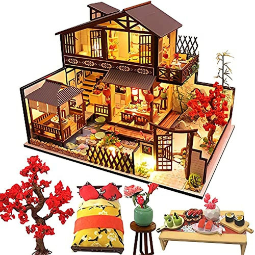 Casa De Muñecas Kisoy En Miniatura Con Kit De Muebles, Model