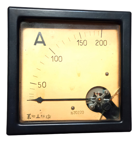 Amperímetro Analógico Antiguo - Sin Marca Visible (Usado)