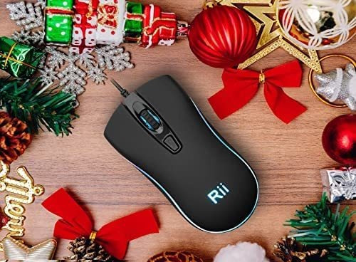 Mouse Rii Rm105 com fio/preto