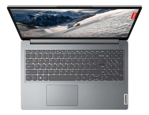 Notebook Lenovo IdeaPad IdeaPad 1 15AMN7 cinza AMD Athlon Silver 7120U 8 GB de RAM, SSD de 256 GB, AMD Radeon 610M Graphics 1920 x 1080px Windows 11 Home