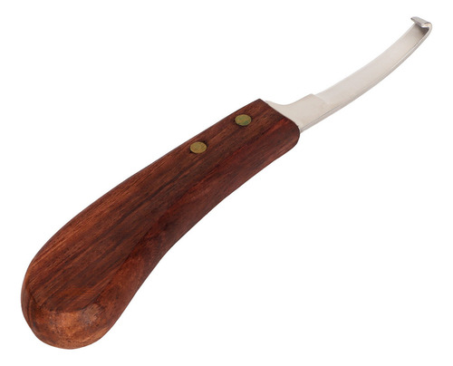 Cuchillo Para Pezuñas, Acero, Mango De Madera, Puntiagudo Pa