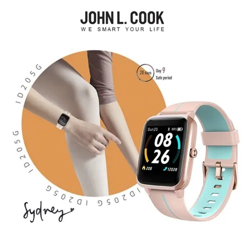 Smartwatch John L. Cook Unisex Sidney Deportes Gps Ciclo Fem