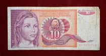 Comprar Billete 10 Dinara Yugoslavia 1990 Pick 103 A