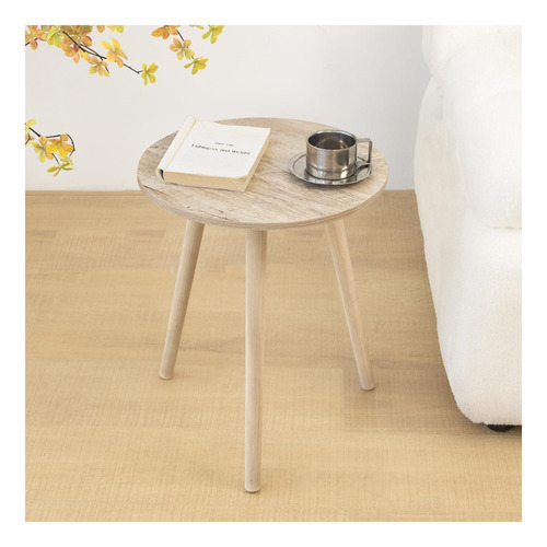 Mesa Lateral Redonda De Awasen, Mesa De Altura Pequeña Para