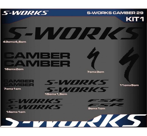 Calco Bicicleta  S Works Camber 29 Adhesivos Bici Kit1