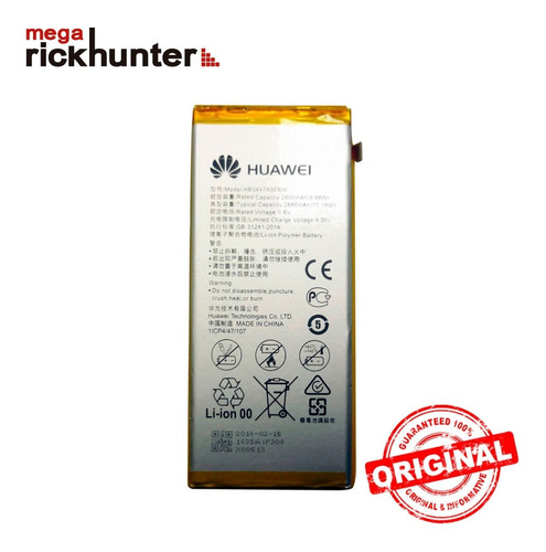 Batería Huawei P8 Original Nuevo Megarickhunter