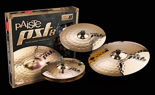 Set Platos Para Bateria Paiste Hi-hat 14 Crash Ride Pst8 Uni