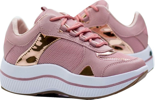 Tenis Zapatos De Plataforma Altos De Dama, Mujer