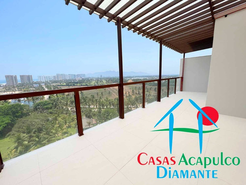 Imagen 7 de 30 de Cad La Isla Fiji T 12. Terraza Con Pérgola Y Vista Al Mar